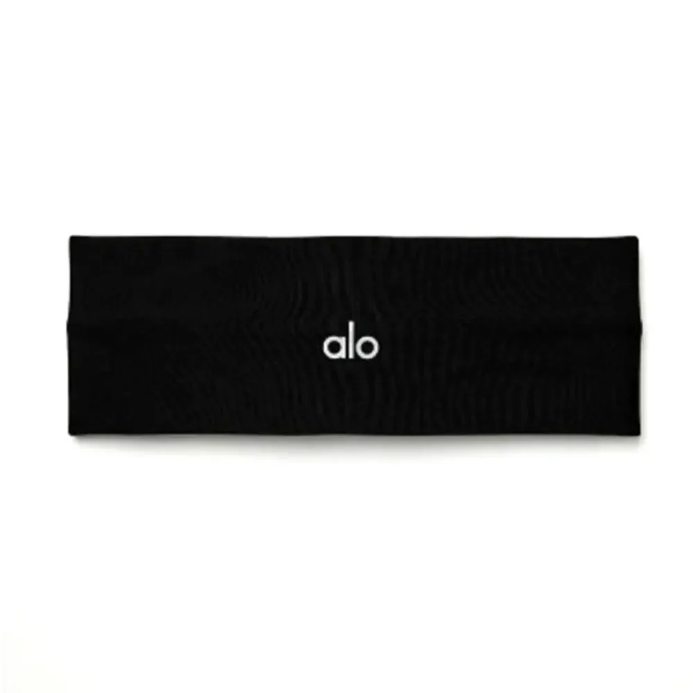 Alo Yoga Black Airlift Headband One Size